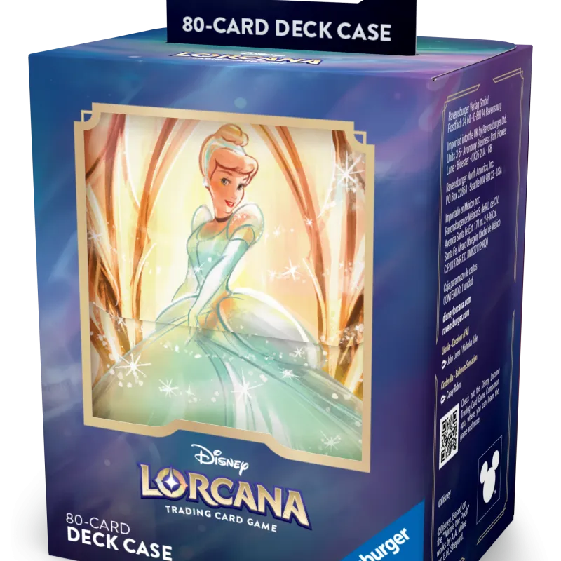 Deck Box Disney Lorcana - Archazia's Island - Cinderella - p/ 80 cards