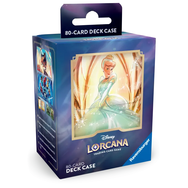 Deck Box Disney Lorcana - Archazia's Island - Cinderella - p/ 80 cards
