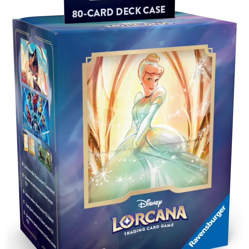 Deck Box Disney Lorcana - Archazia's Island - Cinderella - p/ 80 cards