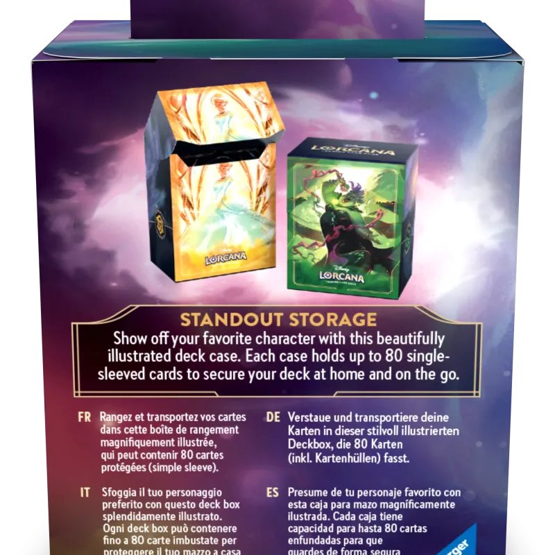 Deck Box Disney Lorcana - Archazia's Island - Cinderella - p/ 80 cards