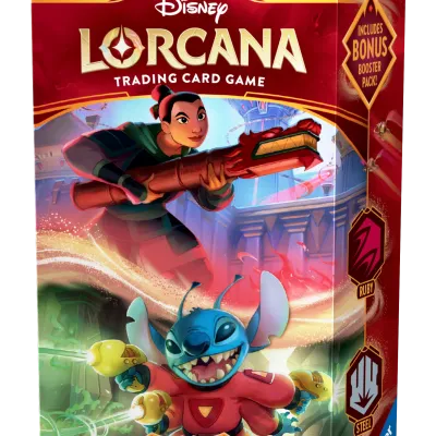 Disney Lorcana - Reign of Jafar - Deck - Ruby & Steel (inglês) Disney Lorcana - Reign of Jafar - Deck - Ruby & Steel (inglês)