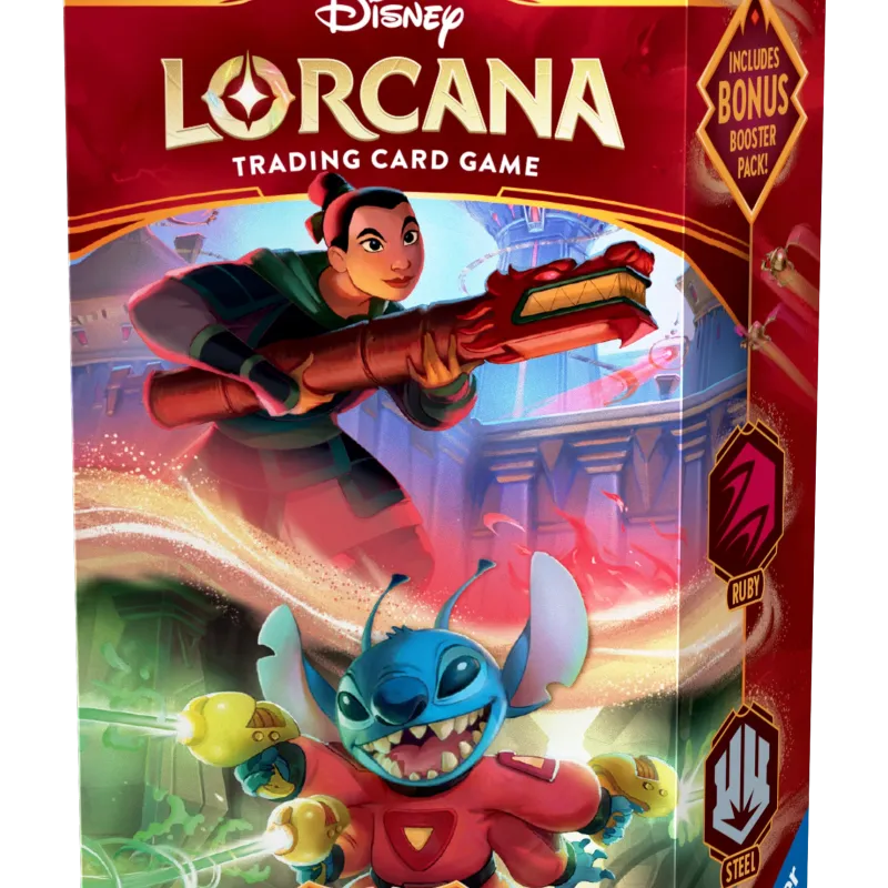 Disney Lorcana - Reign of Jafar - Deck - Ruby & Steel (inglês) Disney Lorcana - Reign of Jafar - Deck - Ruby & Steel (inglês)