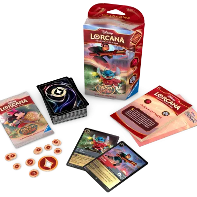 Disney Lorcana - Reign of Jafar - Deck - Ruby & Steel (inglês) Disney Lorcana - Reign of Jafar - Deck - Ruby & Steel (inglês)