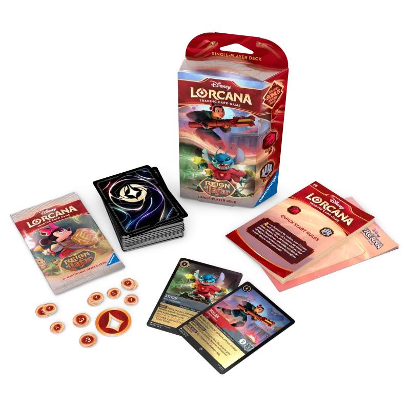 Disney Lorcana - Reign of Jafar - Deck - Ruby  & Steel (inglês)