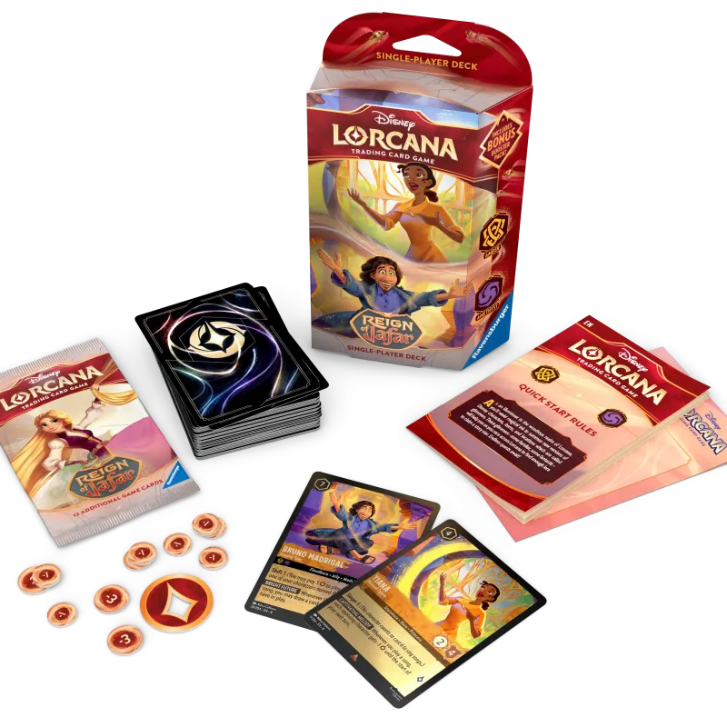 Disney Lorcana - Reign of Jafar - Deck - Amber & Amethyst (inglês) Disney Lorcana - Reign of Jafar - Deck - Amber & Amethyst (inglês)