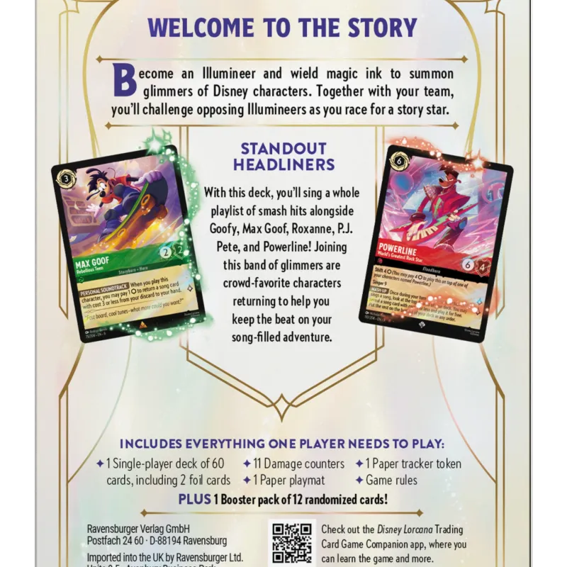 Disney Lorcana - Fabled - Deck - Emerald & Ruby (inglês) Disney Lorcana - Fabled - Deck - Emerald & Ruby (inglês)