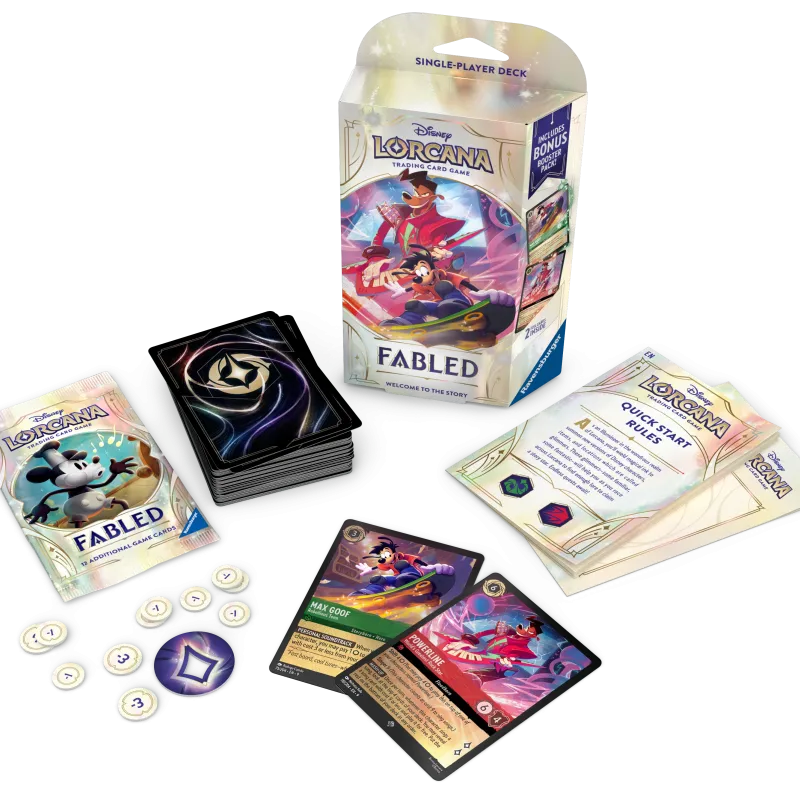 Disney Lorcana - Fabled - Deck - Emerald & Ruby (inglês) Disney Lorcana - Fabled - Deck - Emerald & Ruby (inglês)