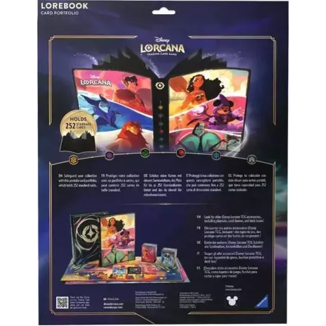 Portfólio 18 bolsos 14 folhas Disney Lorcana - Nicholas Kole