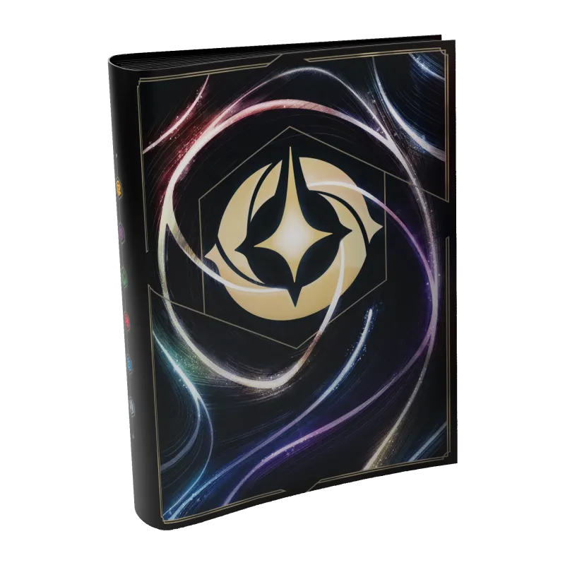 Portfólio 18 bolsos 14 folhas Disney Lorcana - Fundo de Carta Portfólio 18 bolsos 14 folhas Disney Lorcana - Fundo de Carta