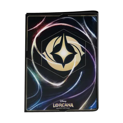 Portfólio 18 bolsos 14 folhas Disney Lorcana - Fundo de Carta Portfólio 18 bolsos 14 folhas Disney Lorcana - Fundo de Carta