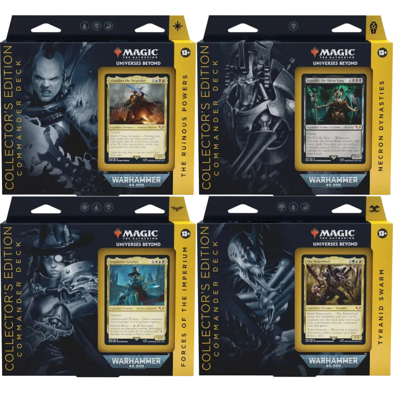 Magic - Warhammer 40k - Kit 4 Decks de Commander Collector's Edition em Inglês (Previsão de Envio 07/10/2022) 