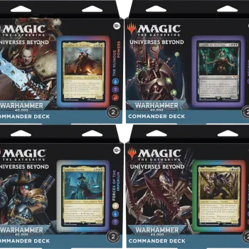 Magic - Warhammer 40k - Kit 4 Decks de Commander em Português (Previsão de Envio 07/10/2022) 