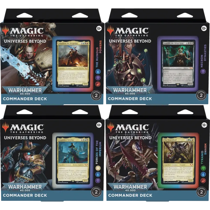 Magic - Warhammer 40k - Kit 4 Decks de Commander em Português (Previsão de Envio 07/10/2022) 