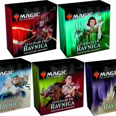 Magic - Lealdade em Ravnica - Kit 5 Pacotes de Pré Lançamento
