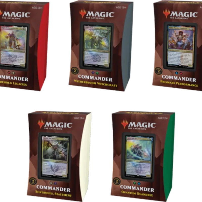Magic - Strixhaven: Escola de Magos Commander - 5 Decks em Português