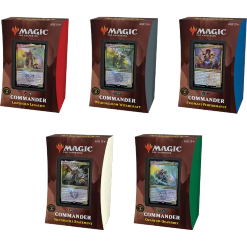 Magic - Strixhaven: Escola de Magos Commander - 5 Decks em Português