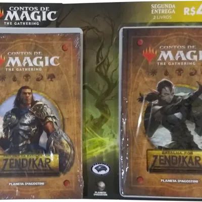Contos de Magic the Gathering Vol. 02 e 03 - Prólogo e Batalha por Zendikar parte I - Planeta DeAgostini Contos de Magic the Gathering Vol. 02 e 03 - Prólogo e Batalha por Zendikar parte I - Planeta DeAgostini