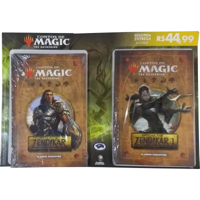 Contos de Magic the Gathering Vol. 02 e 03 - Prólogo e Batalha por Zendikar parte I - Planeta DeAgostini Contos de Magic the Gathering Vol. 02 e 03 - Prólogo e Batalha por Zendikar parte I - Planeta DeAgostini