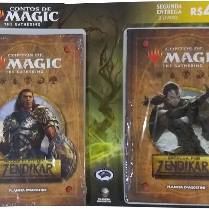 Contos de Magic the Gathering Vol. 02 e 03 - Prólogo e Batalha por Zendikar parte I - Planeta DeAgostini Contos de Magic the Gathering Vol. 02 e 03 - Prólogo e Batalha por Zendikar parte I - Planeta DeAgostini