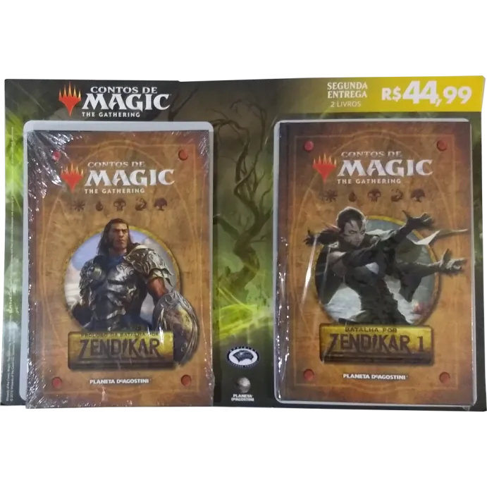 Contos de Magic the Gathering Vol. 02 e 03 - Prólogo e Batalha por Zendikar parte I - Planeta DeAgostini Contos de Magic the Gathering Vol. 02 e 03 - Prólogo e Batalha por Zendikar parte I - Planeta DeAgostini
