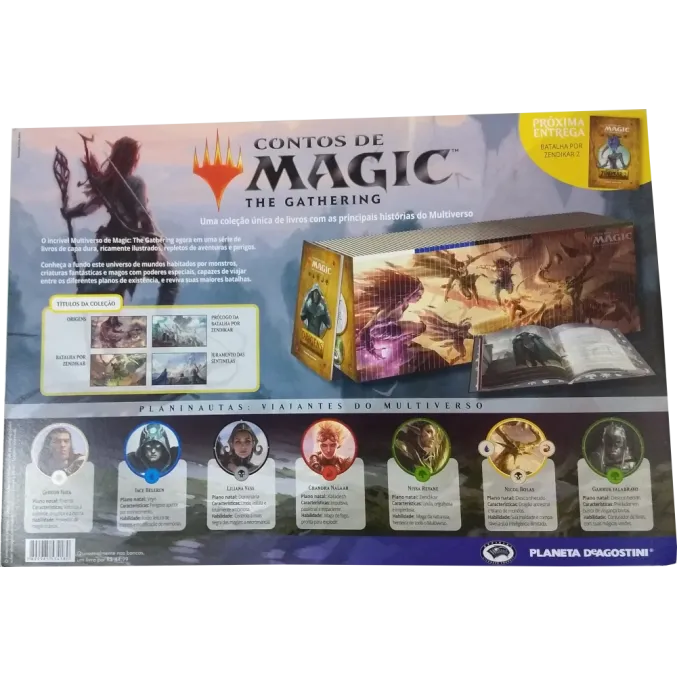 Contos de Magic the Gathering Vol. 02 e 03 - Prólogo e Batalha por Zendikar parte I - Planeta DeAgostini Contos de Magic the Gathering Vol. 02 e 03 - Prólogo e Batalha por Zendikar parte I - Planeta DeAgostini
