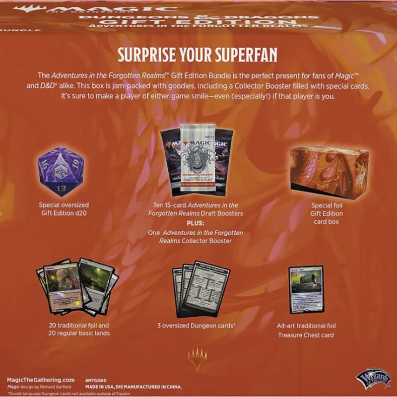 Magic - D&D: Adventures in the Forgotten Realms - Gift Bundle em Inglês