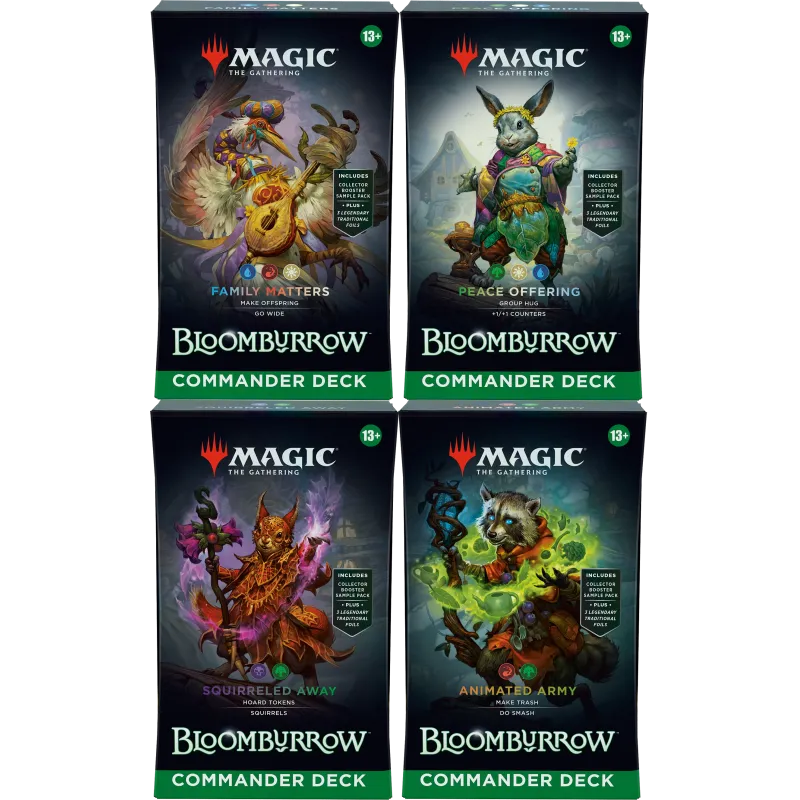 Magic - Bloomburrow - Kit de Commander 4 Packs em Inglês (Previsão de envio 02/08/2024)