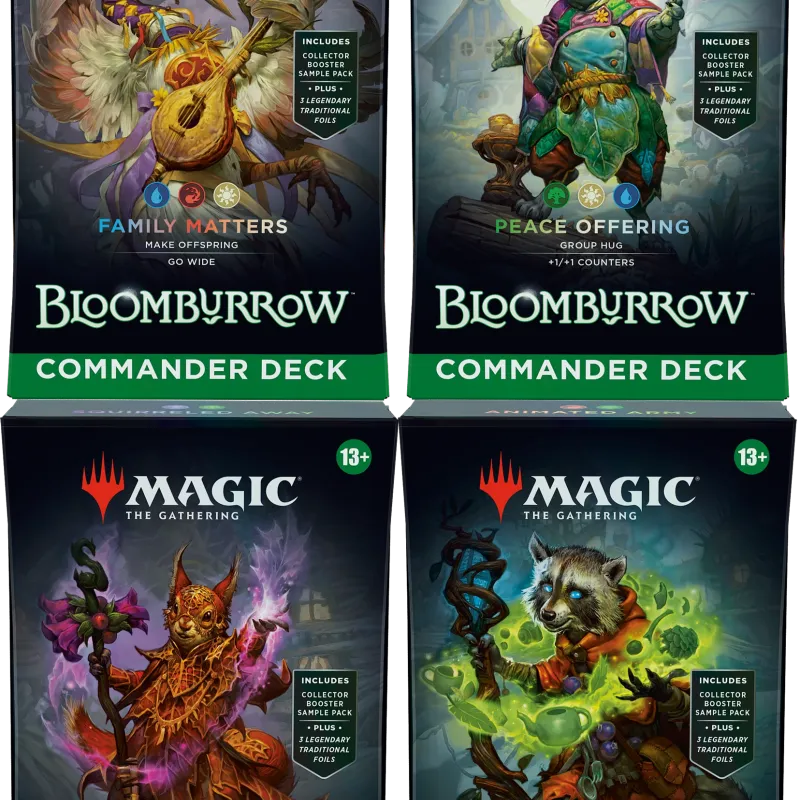 Magic - Bloomburrow - Kit de Commander 4 Packs em Inglês (Previsão de envio 02/08/2024)