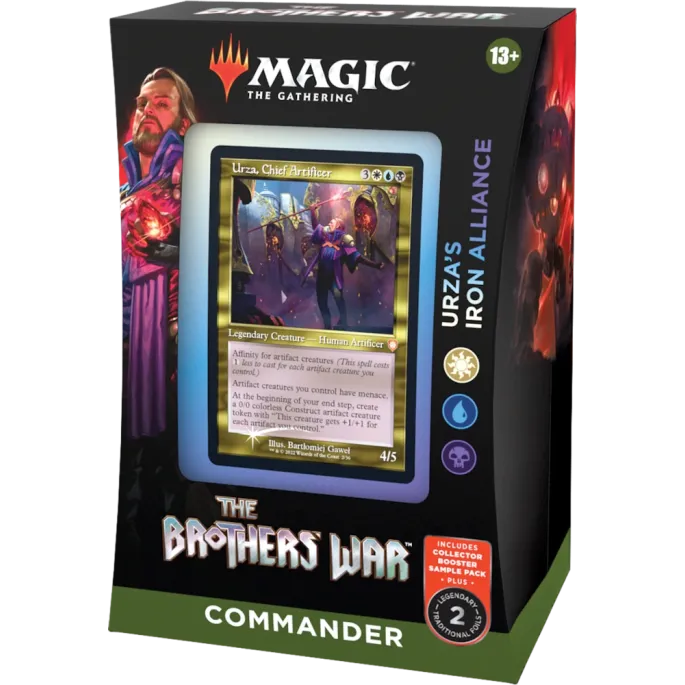 Magic - A Guerra dos Irmãos - Deck de Commander - Urza's Iron Alliance (branco/azul/preto) em Inglês
