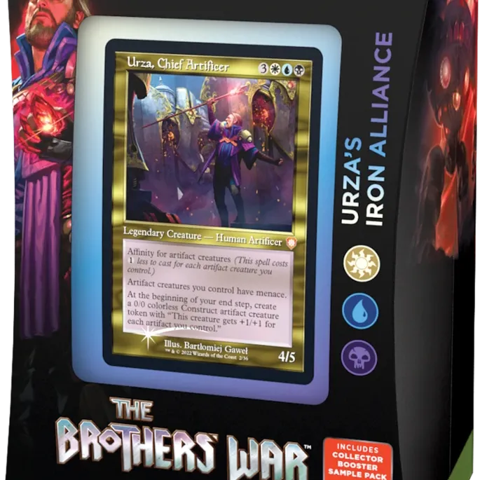 Magic - A Guerra dos Irmãos - Deck de Commander - Urza's Iron Alliance (branco/azul/preto) em Inglês