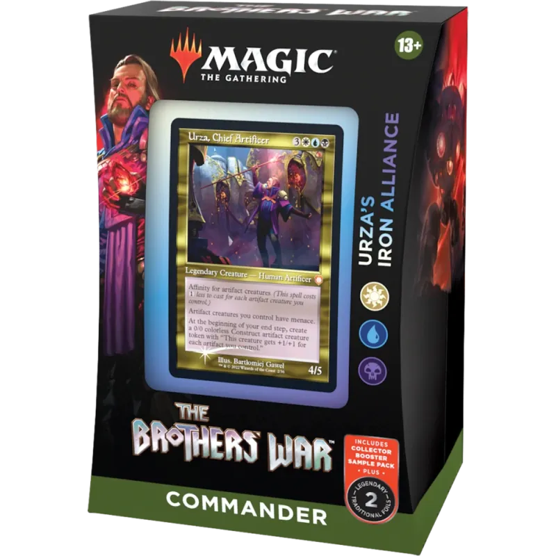 Magic - A Guerra dos Irmãos - Deck de Commander - Urza's Iron Alliance (branco/azul/preto) em Inglês