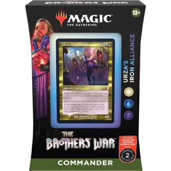 Magic - A Guerra dos Irmãos - Deck de Commander - Urza's Iron Alliance (branco/azul/preto) em Inglês