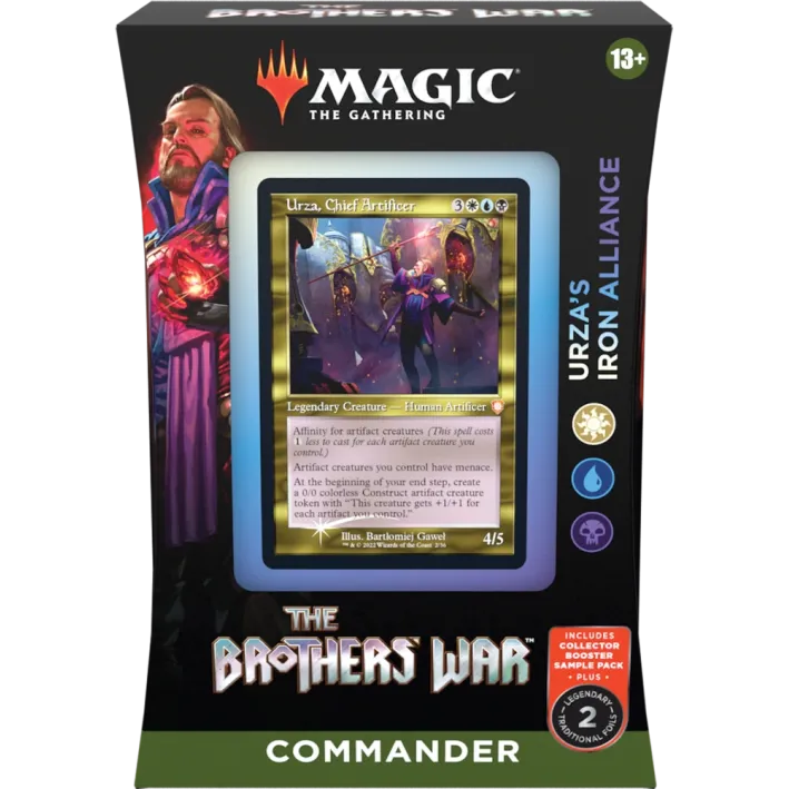 Magic - A Guerra dos Irmãos - Deck de Commander - Urza's Iron Alliance (branco/azul/preto) em Inglês