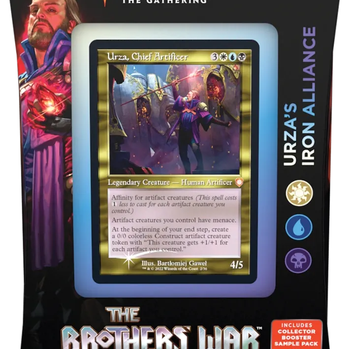 Magic - A Guerra dos Irmãos - Deck de Commander - Urza's Iron Alliance (branco/azul/preto) em Inglês