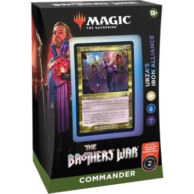 Magic - A Guerra dos Irmãos - Deck de Commander - Urza's Iron Alliance (branco/azul/preto) em Inglês