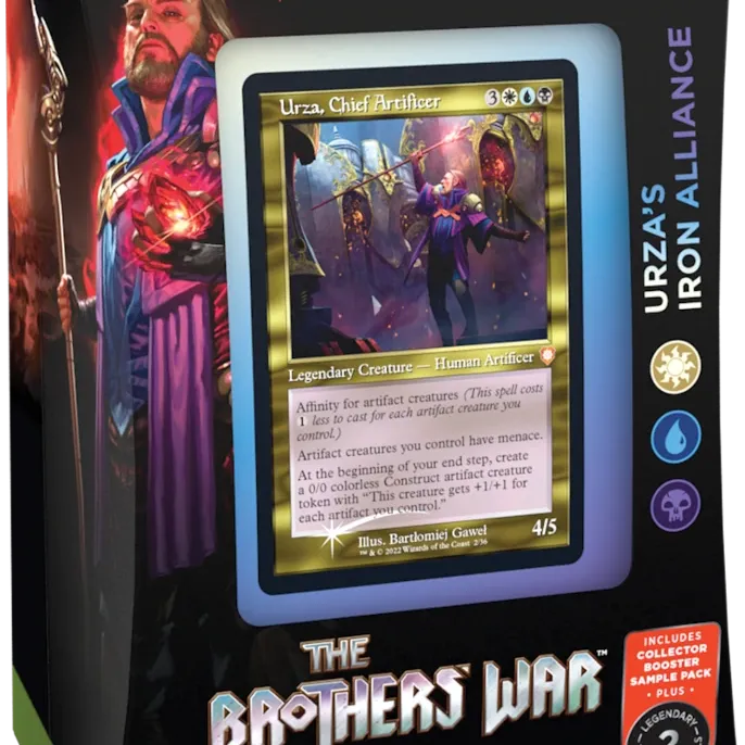 Magic - A Guerra dos Irmãos - Deck de Commander - Urza's Iron Alliance (branco/azul/preto) em Inglês