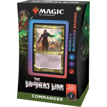 Magic - A Guerra dos Irmãos - Deck de Commander - Mishra's Burnished Banner (azul/preto/vermelho) em Inglês