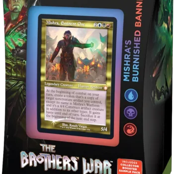 Magic - A Guerra dos Irmãos - Deck de Commander - Mishra's Burnished Banner (azul/preto/vermelho) em Inglês