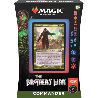 Magic - A Guerra dos Irmãos - Deck de Commander - Mishra's Burnished Banner (azul/preto/vermelho) em Inglês
