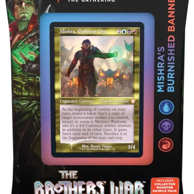 Magic - A Guerra dos Irmãos - Deck de Commander - Mishra's Burnished Banner (azul/preto/vermelho) em Inglês