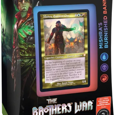 Magic - A Guerra dos Irmãos - Deck de Commander - Mishra's Burnished Banner (azul/preto/vermelho) em Inglês
