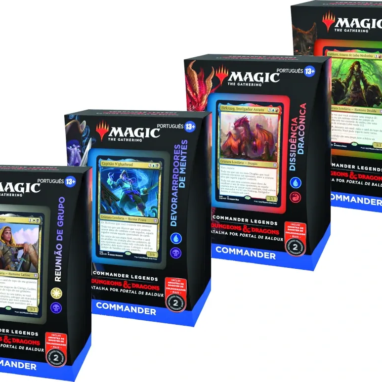 Magic - Commander Legends: Batalha pelo Portal de Baldur - Kit 4 Decks de Commander em Português Magic - Commander Legends: Batalha pelo Portal de Baldur - Kit 4 Decks de Commander em Português
