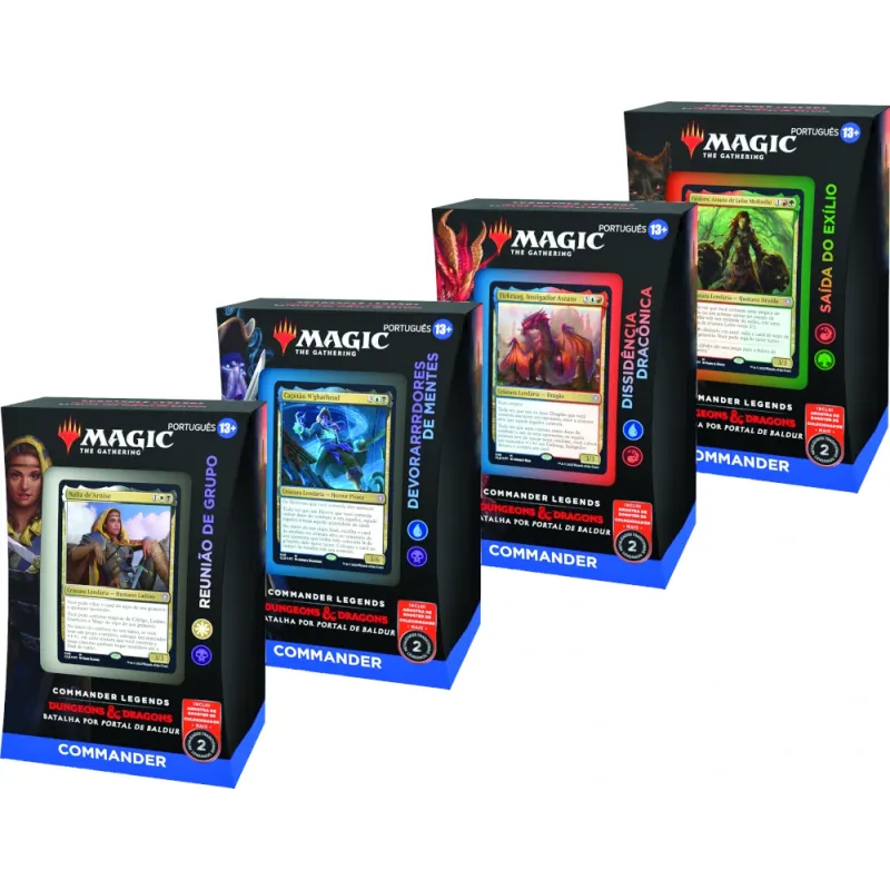 Magic - Commander Legends: Batalha pelo Portal de Baldur - Kit 4 Decks de Commander em Português