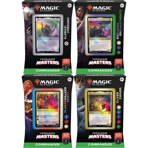 Magic - Commander Masters - Kit de Commander 4 Packs em Inglês (Previsão de Envio 04/08/2023)