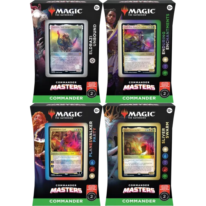 Magic - Commander Masters - Kit de Commander 4 Packs em Inglês (Previsão de Envio 04/08/2023)