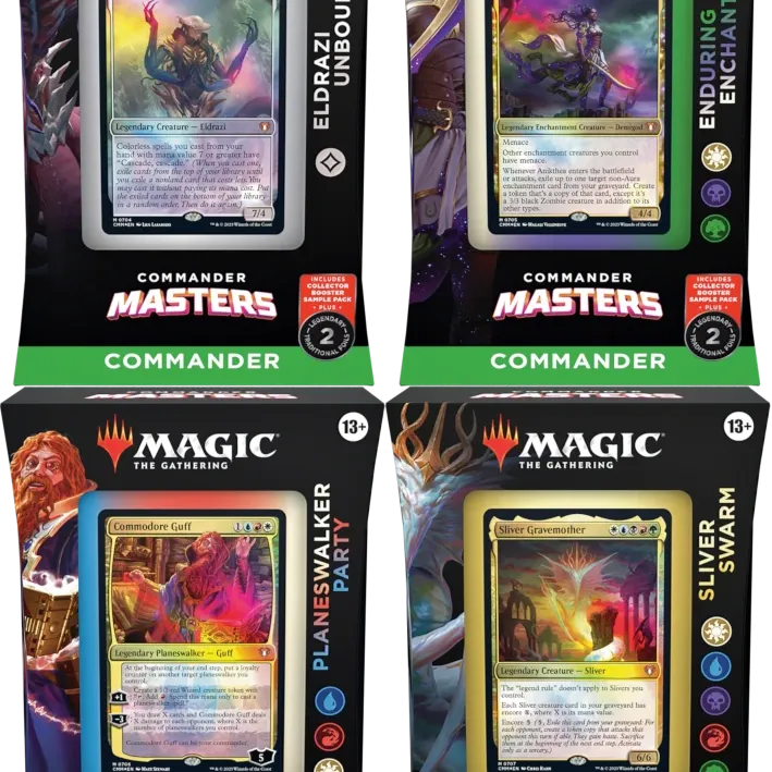 Magic - Commander Masters - Kit de Commander 4 Packs em Inglês (Previsão de Envio 04/08/2023)