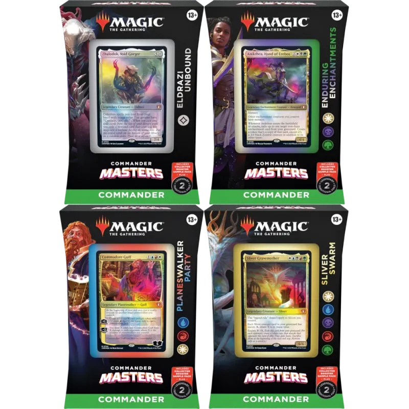 Magic - Commander Masters - Kit de Commander 4 Packs em Inglês (Previsão de Envio 04/08/2023)