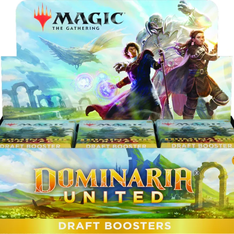 Magic - Dominária Unida - Caixa de Booster de Draft em Inglês + Buy a Box Magic - Dominária Unida - Caixa de Booster de Draft em Inglês + Buy a Box
