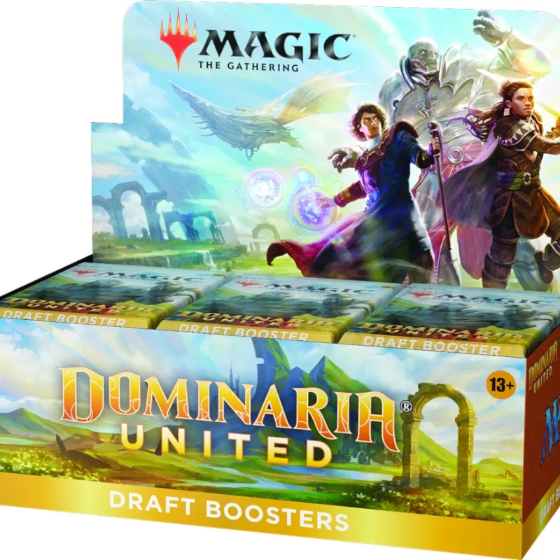 Magic - Dominária Unida - Caixa de Booster de Draft em Inglês + Buy a Box Magic - Dominária Unida - Caixa de Booster de Draft em Inglês + Buy a Box