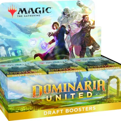 Magic - Dominária Unida - Caixa de Booster de Draft em Inglês + Buy a Box Magic - Dominária Unida - Caixa de Booster de Draft em Inglês + Buy a Box